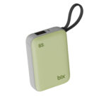 PB120 20000mAh PD 65W Cep Boyu Kompakt Tasarımlı Dijital Göstergeli Mini Powerbank Taşınabilir Süper Hızlı Şarj Cihazı Yeşil