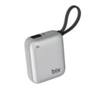 PB119 10000mAh PD 20W Cep Boyu Kompakt Tasarımlı Dijital Göstergeli Mini Powerbank Taşınabilir Hızlı Şarj Cihazı Gümüş