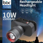 BXT1FL Şarj Edilebilir 10W Kafa Feneri – 750 Lümen, 2500 mAh, 4 Işık Modlu LED Kafa Lambası Headlight - Görsel 2