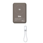 PB121 Qi2 25W Kablosuz Magsafe PD 3.0 10000mAh Semi-Solid State Bataryalı Powerbank Dahili USB-C Kablolu Taşınabilir Hızlı Şarj Cihazı Kahverengi - Görsel 4