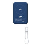 PB121 Qi2 25W Kablosuz Magsafe PD 3.0 10000mAh Semi-Solid State Bataryalı Powerbank Dahili USB-C Kablolu Taşınabilir Hızlı Şarj Cihazı Lacivert - Görsel 3