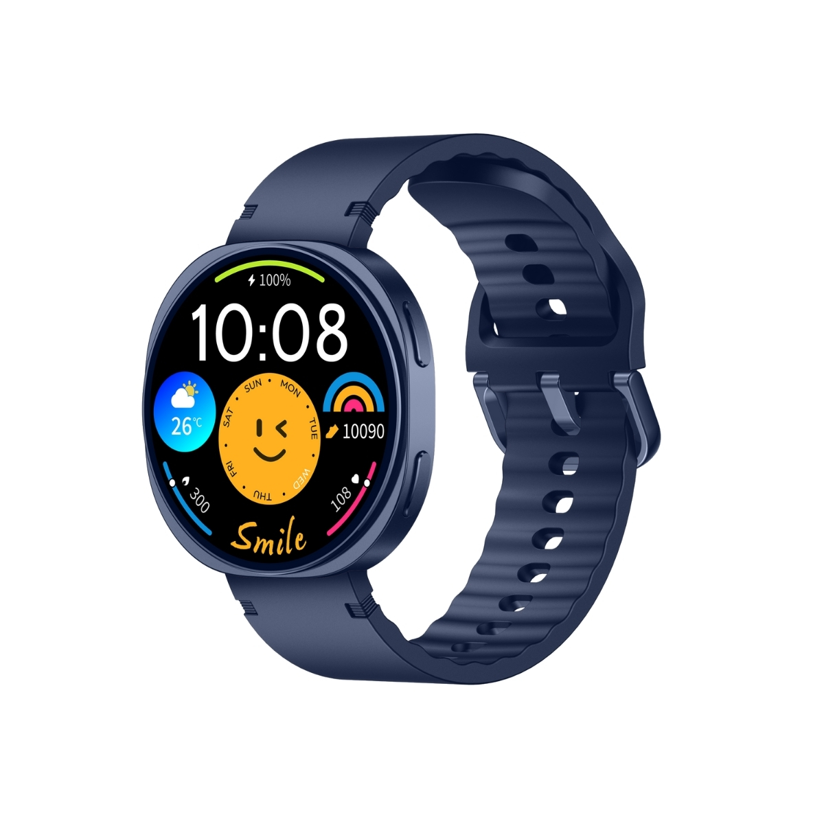 TSW3-DBL2 TSW3 42mm Ultra İnce 1.32” AMOLED Ekranlı Akıllı Saat Lacivert – Bluetooth Aramalı, Metal Çerçeveli, Nabız & SpO₂ Ölçer, iOS ve Android Uyumlu - Görsel 1
