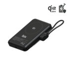 PB121 Qi2 25W Kablosuz Magsafe PD 3.0 10000mAh Semi-Solid State Bataryalı Powerbank Dahili USB-C Kablolu Taşınabilir Hızlı Şarj Cihazı Siyah