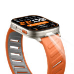 TSW4 47mm Ultra İnce 2.04” AMOLED Ekranlı Akıllı Saat Turuncu – Dahili LED Fenerli, Bluetooth Aramalı, Nabız & SpO₂ Ölçer, iOS ve Android Uyumlu - Görsel 2