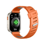 TSW4 47mm Ultra İnce 2.04” AMOLED Ekranlı Akıllı Saat Turuncu – Dahili LED Fenerli, Bluetooth Aramalı, Nabız & SpO₂ Ölçer, iOS ve Android Uyumlu - Görsel 4